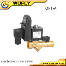 max. 90 degrees Celsius brass timer water solenoid drain valve for compressor